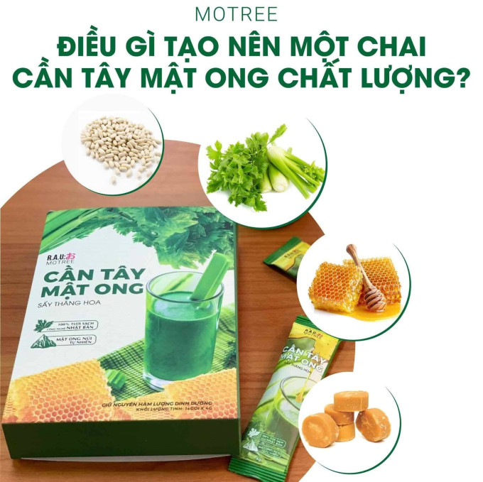 Thành phần Cần Tây Mật Ong Motree