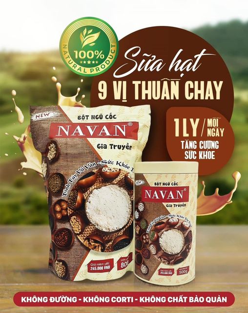 Bột ngũ cốc Navan Chính Hãng, sản phẩm chất lượng từ Việt Nam
