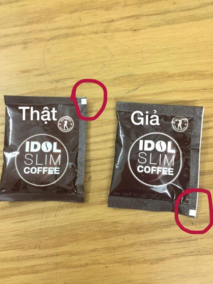 Cách nhận biết Cà Phê Idol Slim thật giả