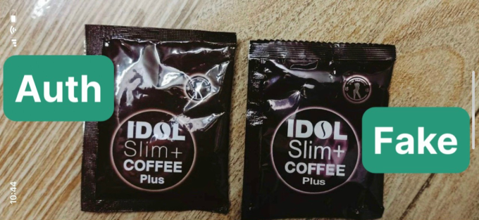 Cách nhận biết Cà Phê Idol Slim thật giả