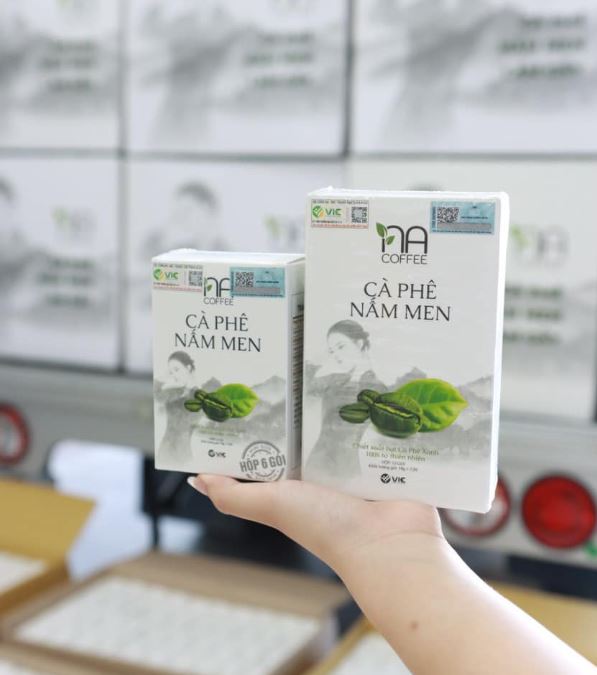 Cà phê nấm men chính hãng sẽ có nhãn mác rõ ràng, đầy đủ thông tin sản phẩm
