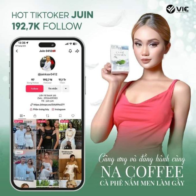 Cafe nấm men được các Tiktoker tin dùng