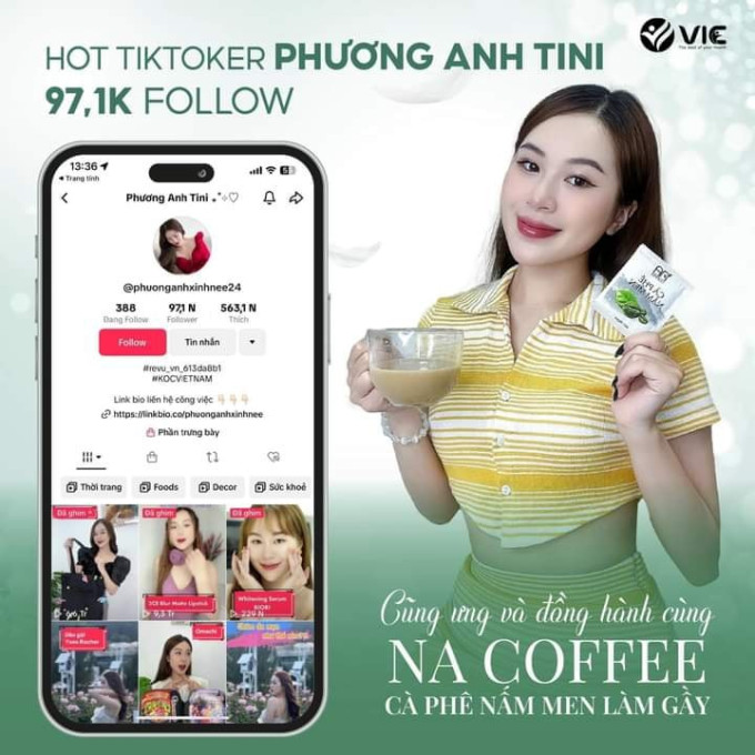 Cafe nấm men được các Tiktoker tin dùng