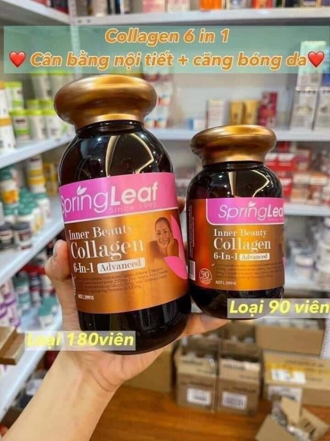 Viên uống Collagen SpringLeaf Collagen 6 in 1 chính hãng