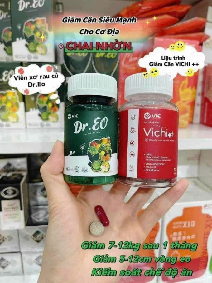 Combo Giảm Cân Giảm Mỡ Bụng Vichi + Dr Eo