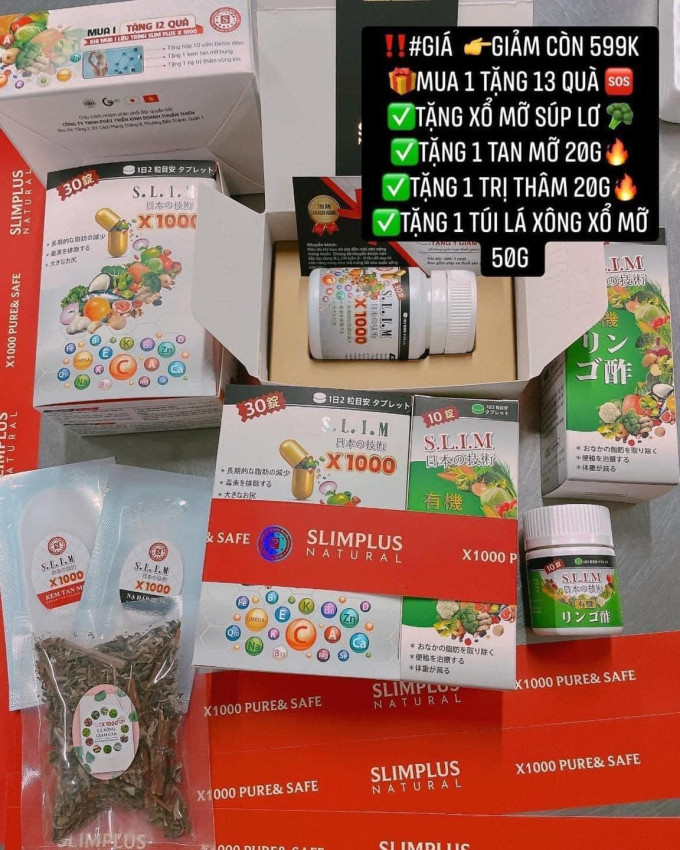 Giảm Cân Slim X1000 Mẫu Mới