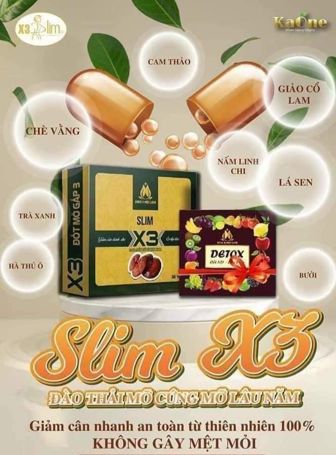 Giảm Cân Slim X3 Đông Y Mộc Linh