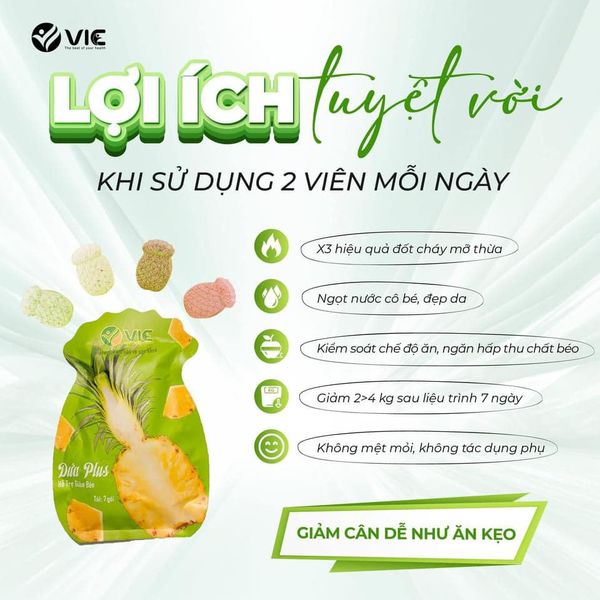 Kẹo dứa giảm cân VIC