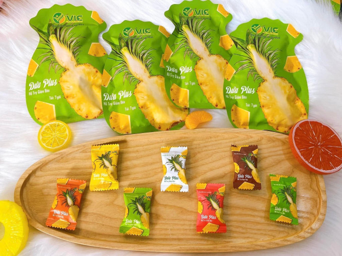 Kẹo dứa VIC Plus 7 vị