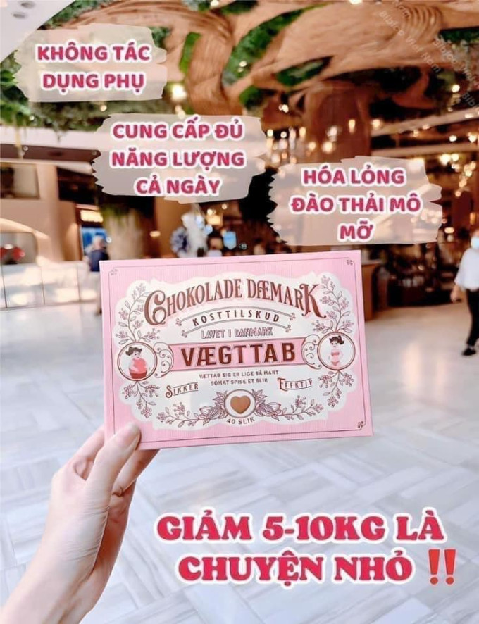 Kẹo Socola Giảm Cân Đan Mạch Chocolate Vægttab