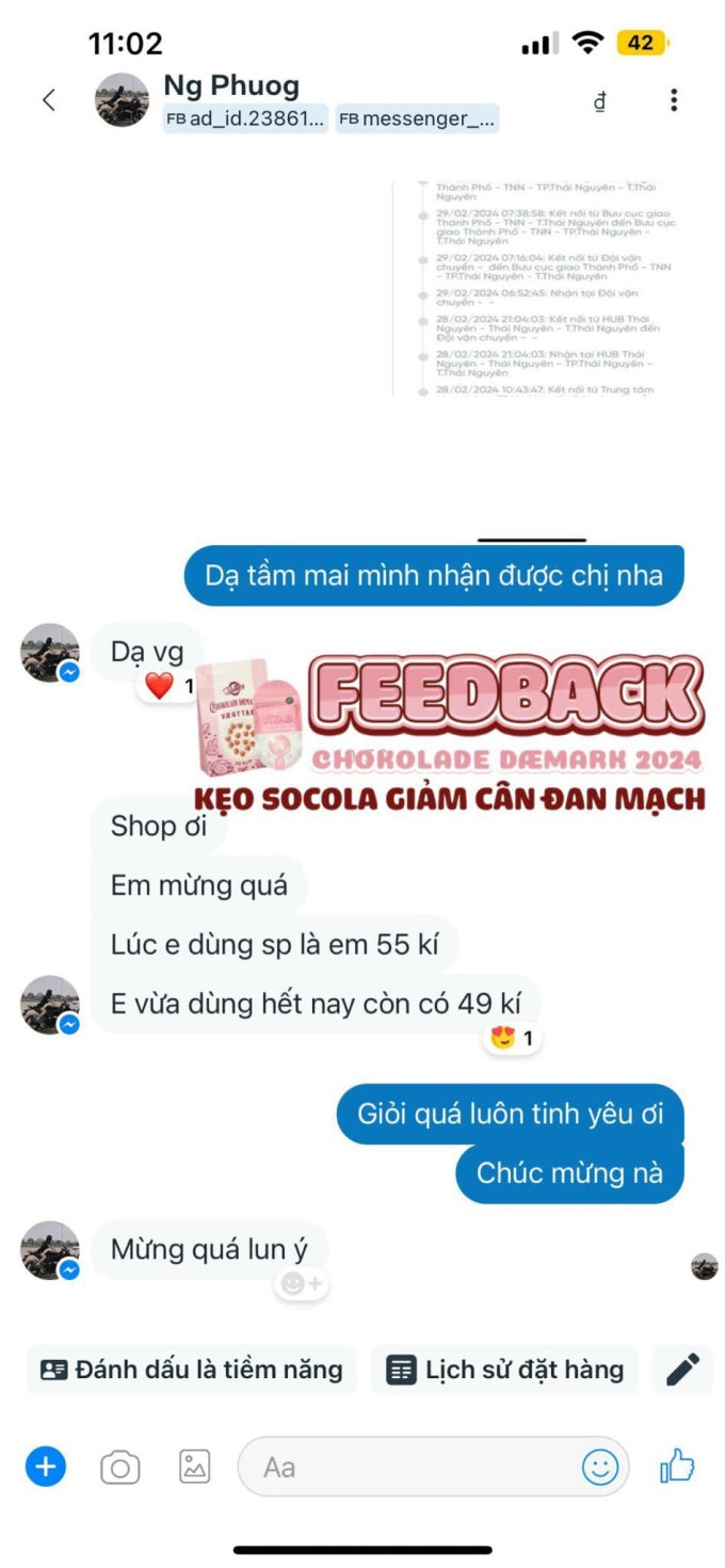 Hình ảnh Feedback review từ khách hàng
