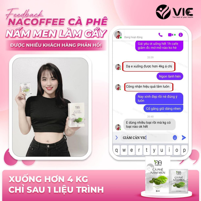 Cà phê nấm men giảm cân NA Coffee là sản phẩm đáng tin cậy và hiệu quả