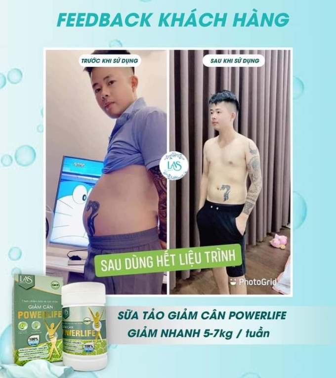 Powerlife cho thấy hiệu quả giảm cân rõ rệt chỉ sau 7-10 ngày sử dụng