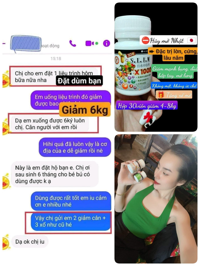Nhiều khách hàng sử dụng giảm cân hiệu quả