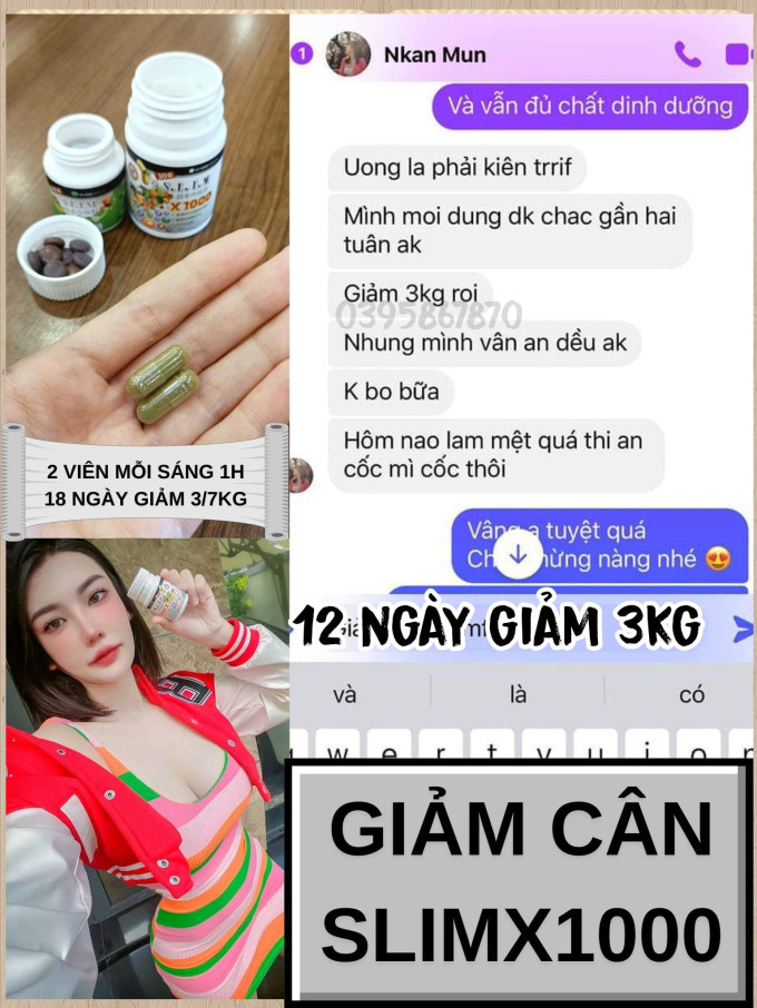Giảm Cân Slim X1000 có tốt không? Có an toàn không?