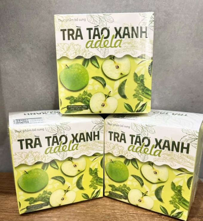Trà Táo Xanh Giảm Cân Adela Hộp 12 Gói | Thải Mỡ – Định Hình Eo