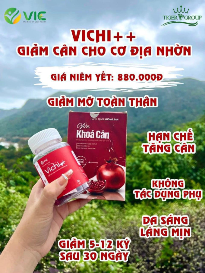 Vichi Giảm Cân Chính Hãng Tặng kèm Khóa cân