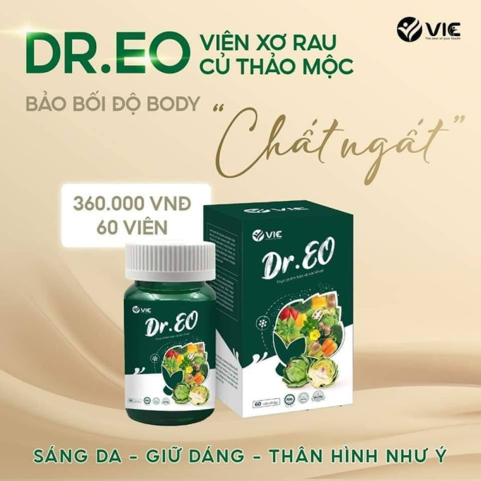 Viên Uống Dr Eo giảm mỡ bụng, sáng da giữ vóc dáng cân đối hiệu quả