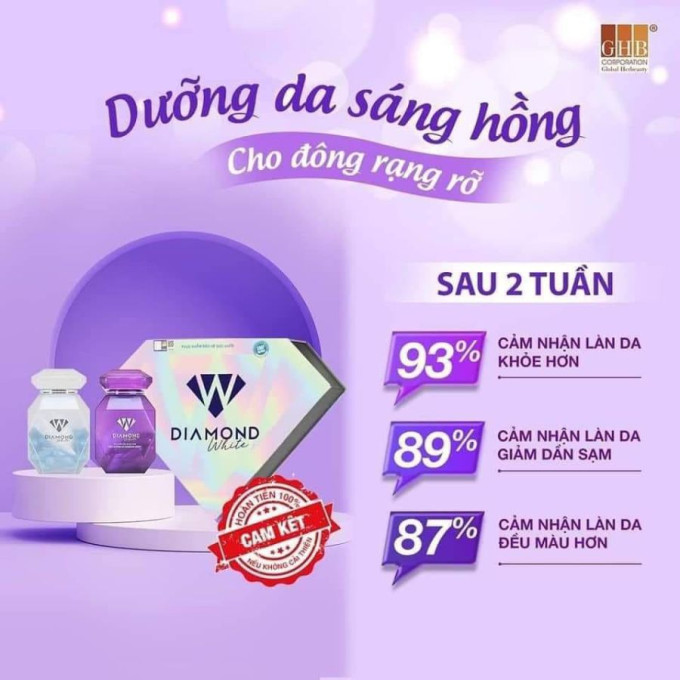 Viên uống trắng da Diamond White