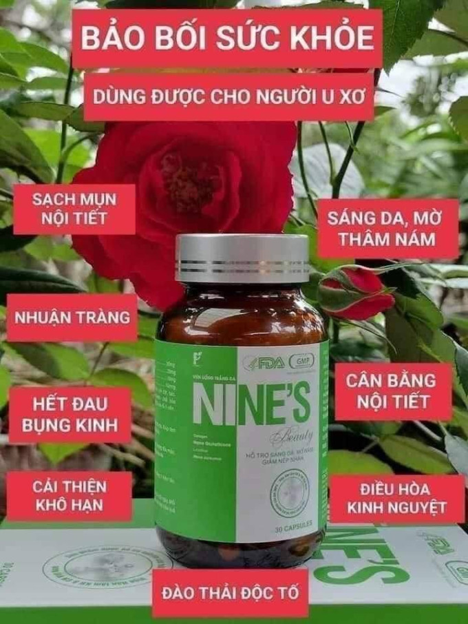 Thành phần viên uống trắng da Nine's