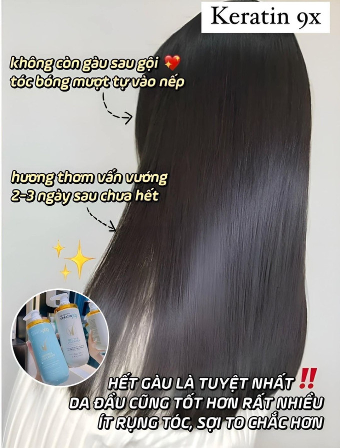 Cặp Dầu gội Voudioty Keratin X9 Biotin & Collagen