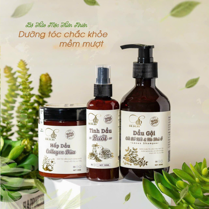 Combo Cốt Gội Bồ Kết - Hà Thủ Ô Dr Dihi