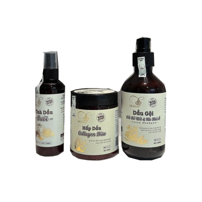 Combo Cốt Gội Bồ Kết – Hà Thủ Ô Dr Dihi | Hỗ trợ mọc tóc và giảm rụng tóc