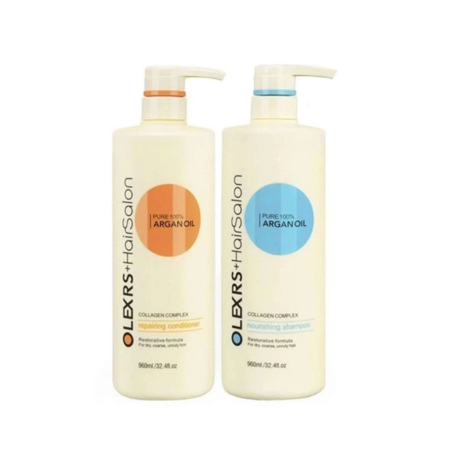 Dầu Gội Xả Olexrs Argan Oil Collagen Hair Salon 500ml – 960ml |Phục hồi tóc hư tổn hiệu quả
