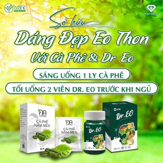 Cà phê nấm men + Dr Eo - Giảm Cân Cho Mẹ Sau Sinh