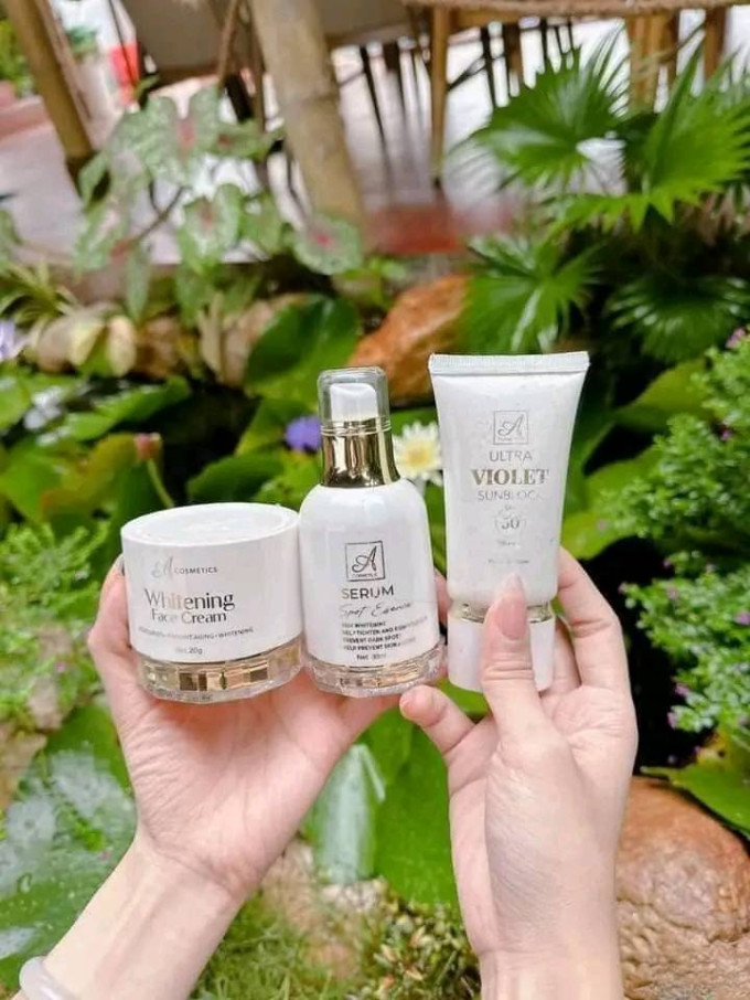 Combo dưỡng trắng da mặt Kem face chữ A Phương Anh