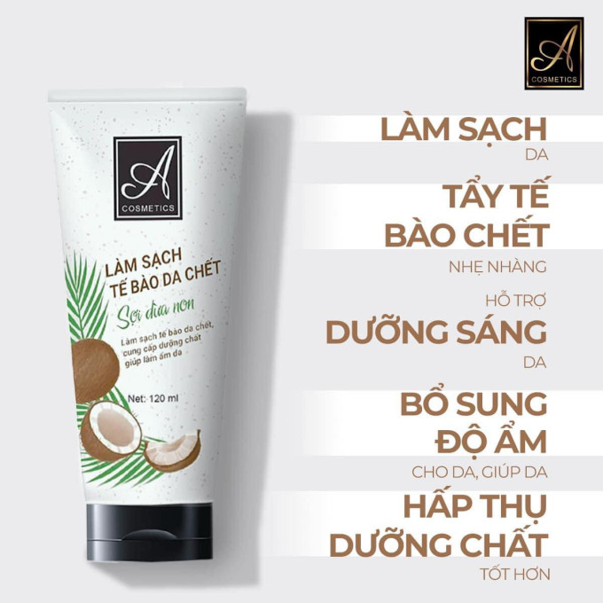 Giúp tẩy sạch tế bào da chết ở vùng mặt.