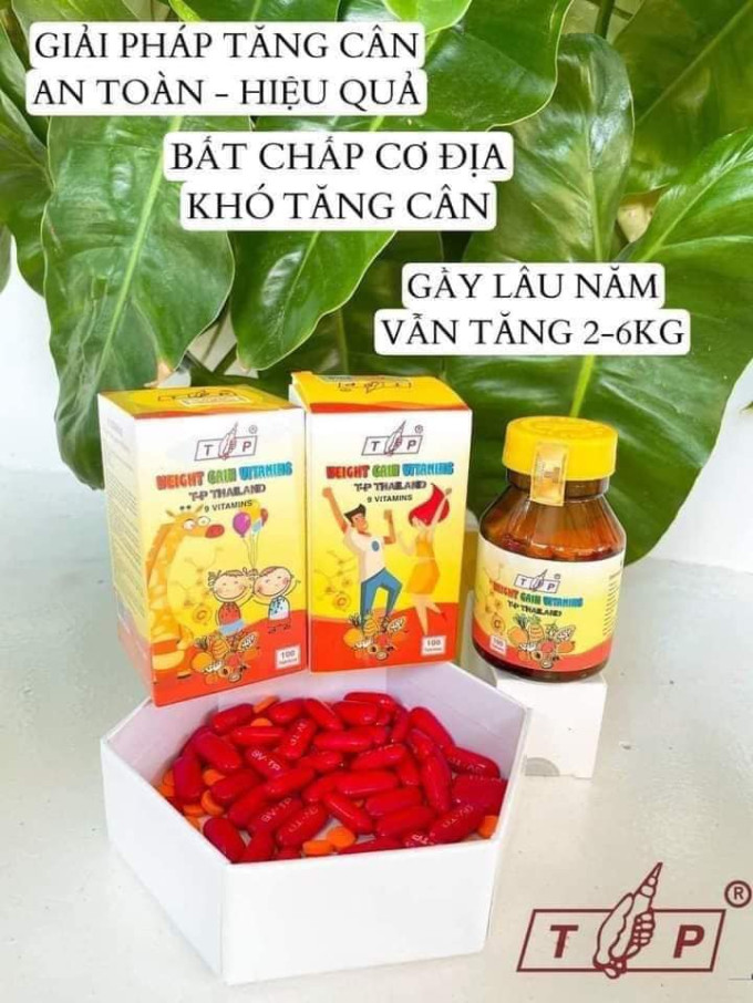 Vitamin Tăng Cân TP Thái Lan Hộp 100 viên