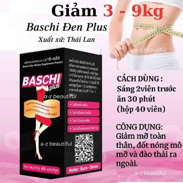 Giảm Cân Baschi Đen Plus Thái Lan