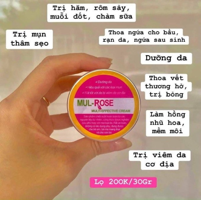 Hướng dẫn sử dụng Kem Mul Rose cho bé