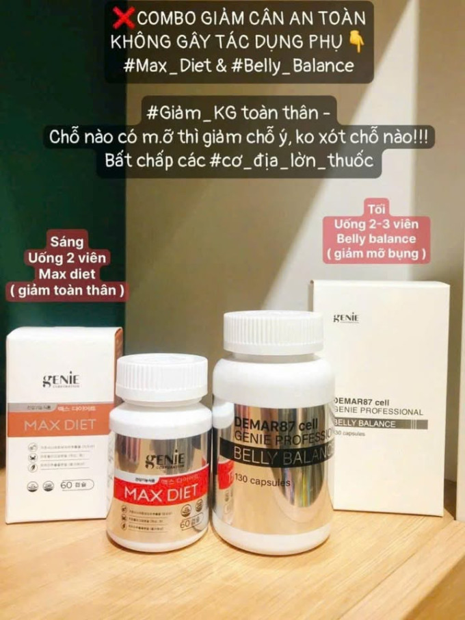 Combo giảm cân giảm mỡ hiệu quả được nhiều khách hàng tin dùng