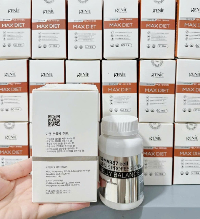 Demar 87 Cell Genie Belly Balance Hộp 130 viên | Giảm mỡ bụng hiệu quả