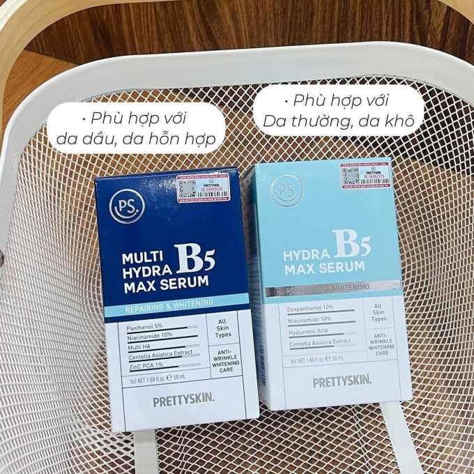 Serum B5 Pretty Skin – Tinh chất phục hồi dưỡng trắng da 50ml
