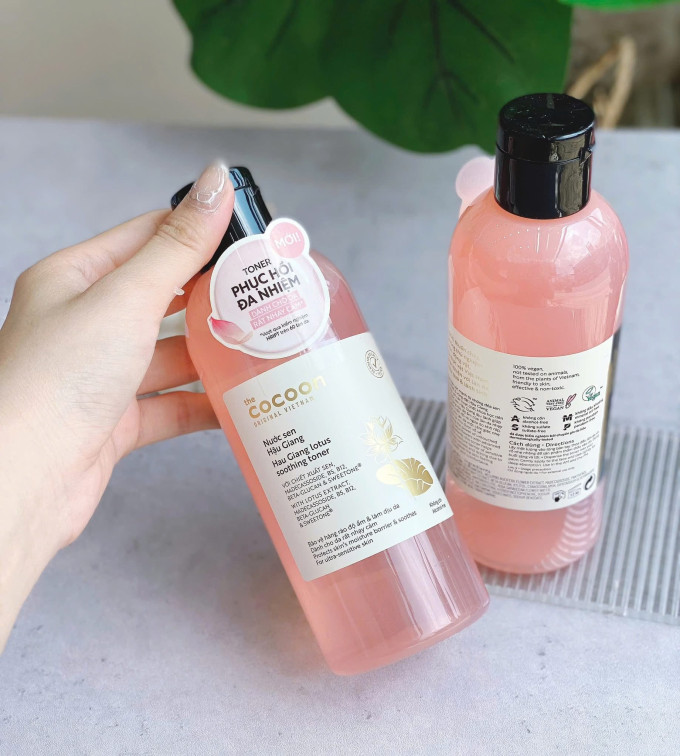 Toner Hoa Sen Cocoon – Nước Sen Hậu Giang
