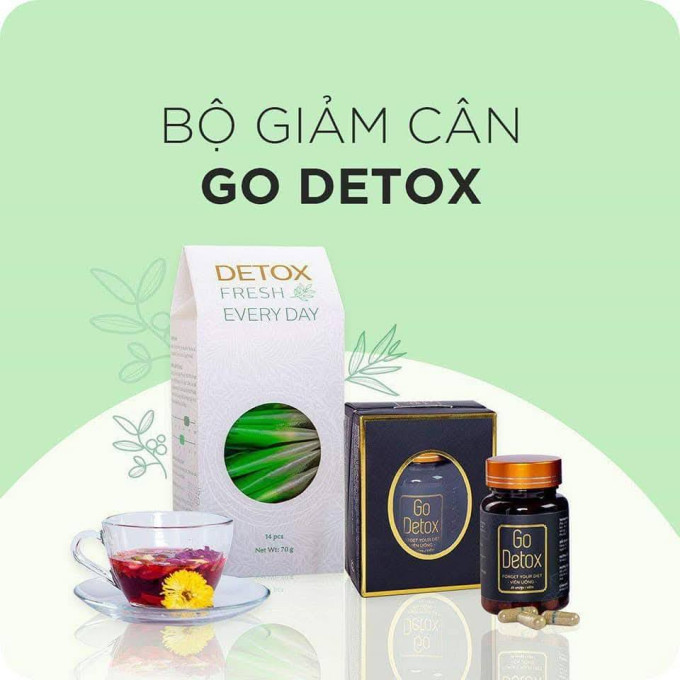 Go Detox giảm cân chính hãng| Combo Trà Go Detox và Trà Detox Fresh Everyday