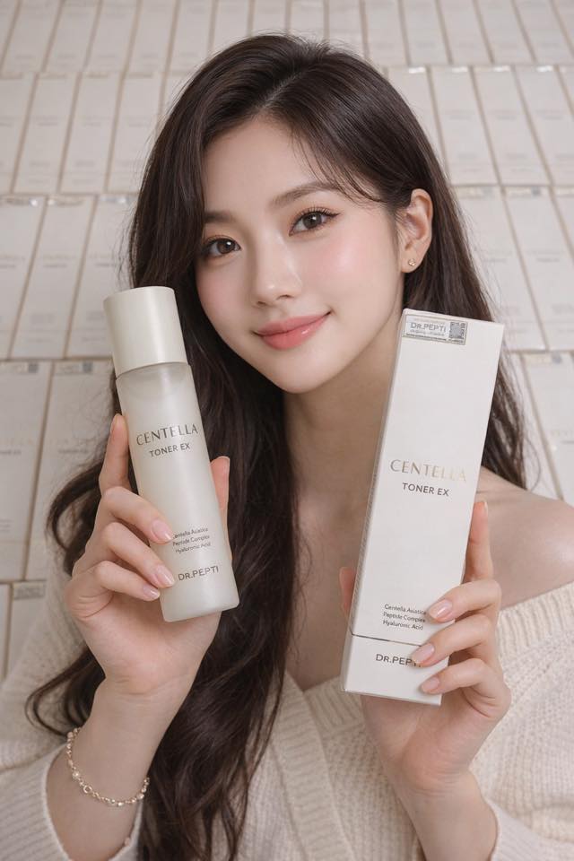 Dr Pepti Centella Toner – Nước Hoa Hồng Căng Bóng, Phục Hồi Da Hiệu Quả