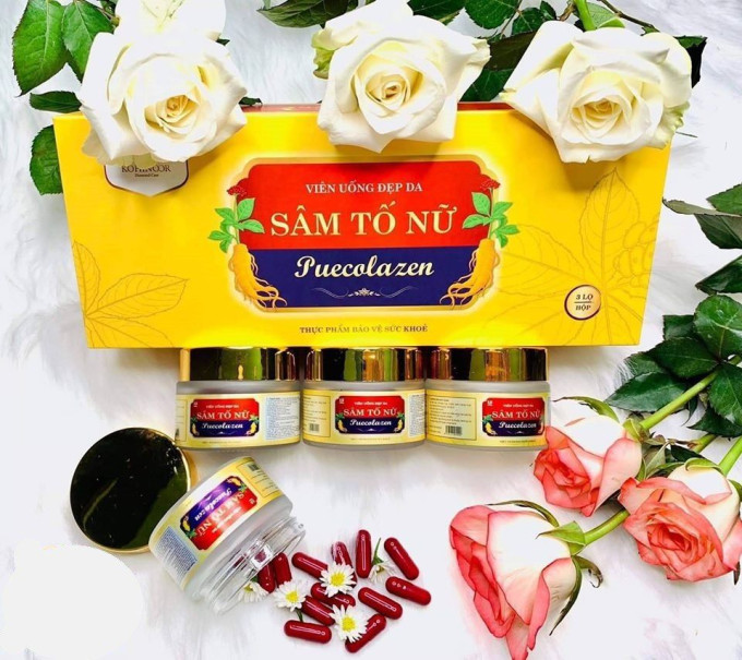 Viên uống sâm tố nữ Puecolazen chính hãng