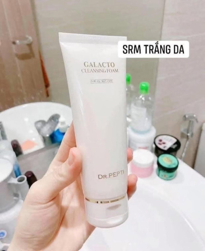 Dr Pepti Galacto Cleansing Foam – Làm Sạch Dịu Nhẹ, Dưỡng Ẩm Da