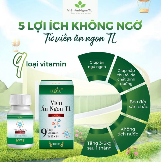 Viên Ăn Ngon TL chính hãng được nhiều khách hàng tin dùng