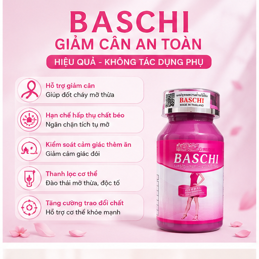 Baschi Hồng chính hãng chuẩn Thái đ