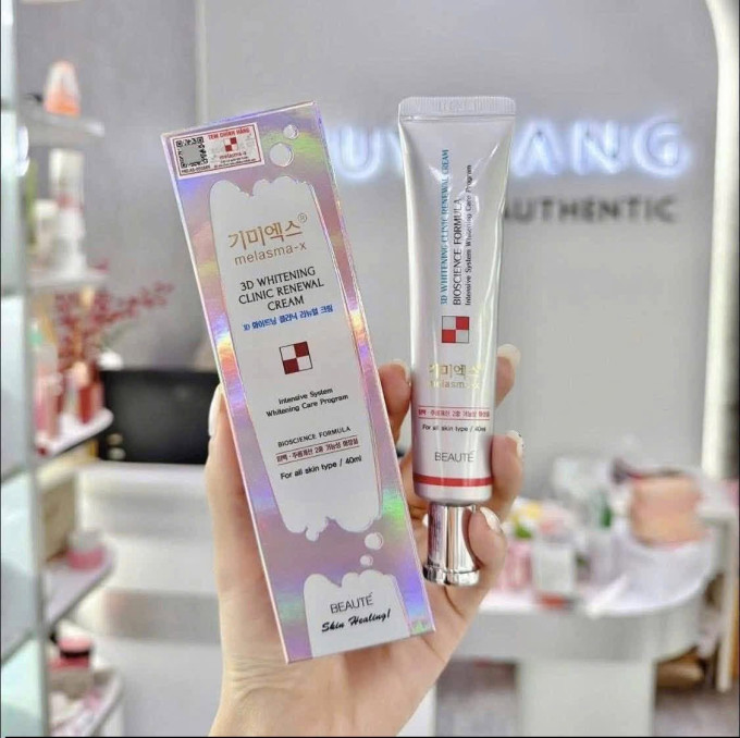 Kem Trị Nám Melasma X 3D Whitening Clinic Renewal Cream Hàn Quốc – Hỗ Trợ Làm Mờ Nám, Dưỡng Sáng Da