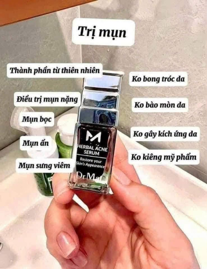 Hỗ trợ giảm mụn bọc, mụn viêm, mụn đầu đen, mụn cám, mụn ẩn.