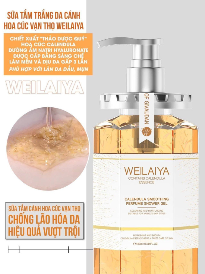 Ưu điểm nổi bật của sữa tắm Weilaiya
