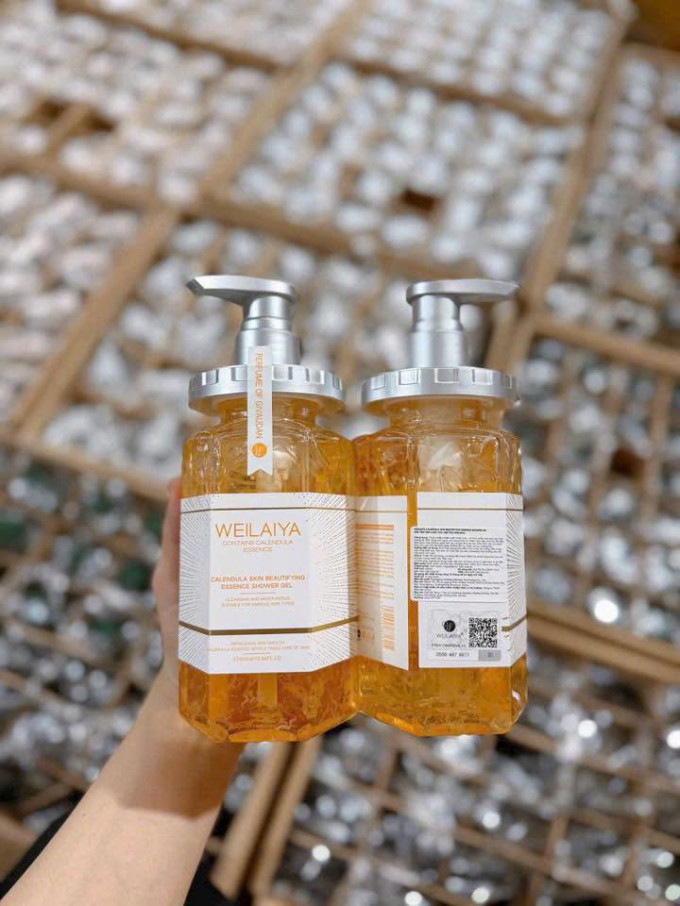 Sữa Tắm Weilaiya Hoa Cúc Calendula : dịu nhẹ, làm mềm da cực thích 450ml chính hãng