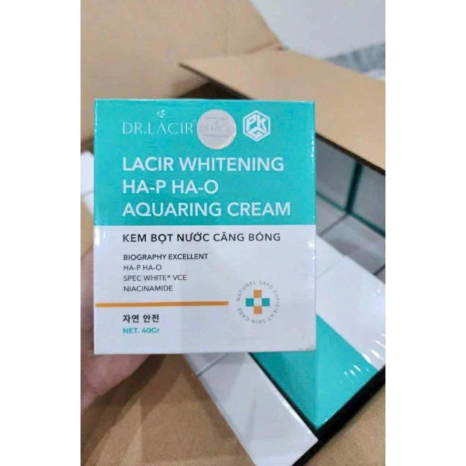 Kem dưỡng ban đêm Dr Lacir – Dr Lacir Whitening HA-P HA-O Aquaring Cream 40g