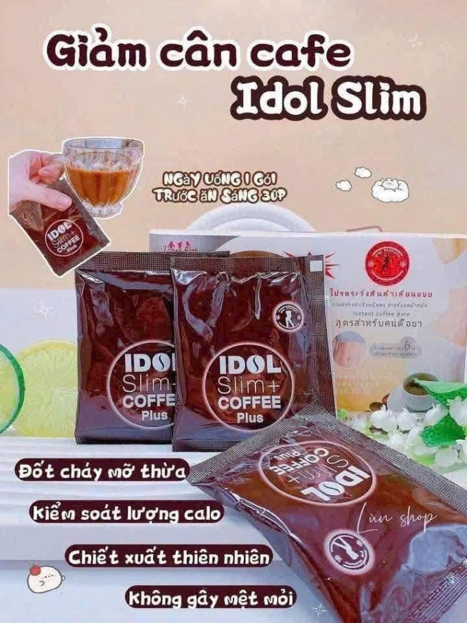 Giảm cân Idol Slim – Cà phê hỗ trợ kiểm soát cân nặng Thái Lan